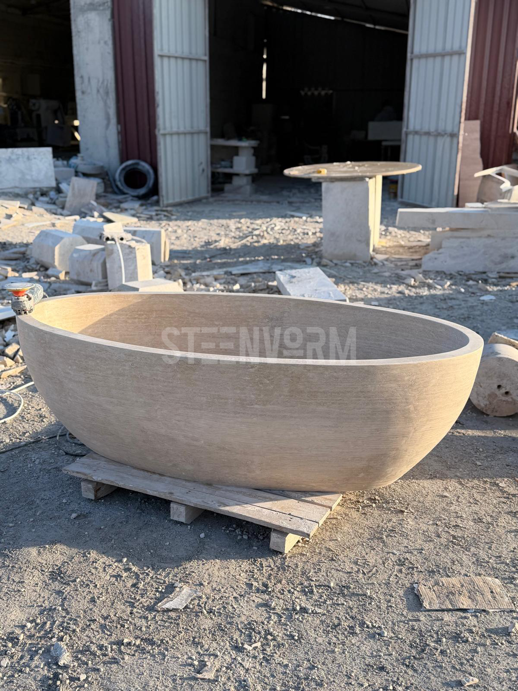 custom travertine bathtub UK
